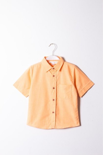 Boy's Short Sleeve Summer Woven Shirt