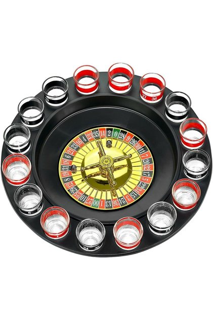 Russian Roulette Drinking Roulette Shot Fun Game Set with Cup