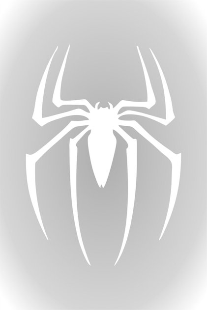 Spider Spider Auto Sticker Glass Sticker 15 X 11 Cm White