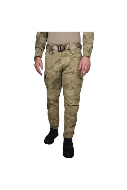 Kamuflaj Desenli 2576 6 Cepli Esnek Trekking Taktik Pantolon
