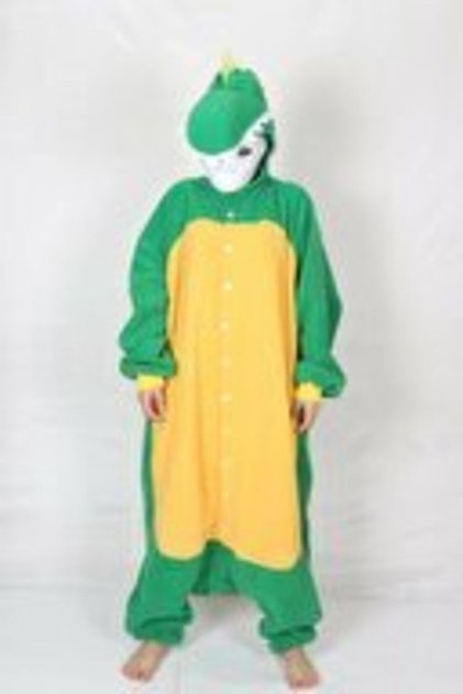 Başlıklı Yetişkin Kigurumi Dinozor Kostümü Hayvan Kostümü