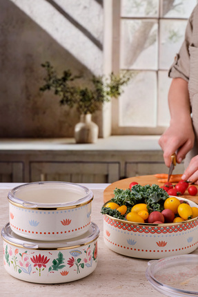 KORKMAZ Bonjour Collection 28 Parça Kare Kahvaltı Seti A8609