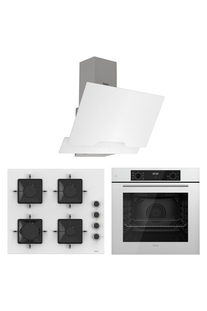 Flowart Ventora Pro Beyaz 3'lü Ankastre Set ( QBL63CB-SS206-D064 )