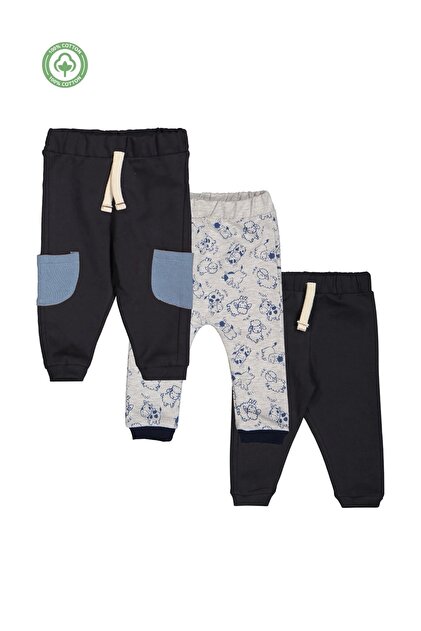 Boy's 100% Cotton 3-Piece Sweatpants - Children's Clothing