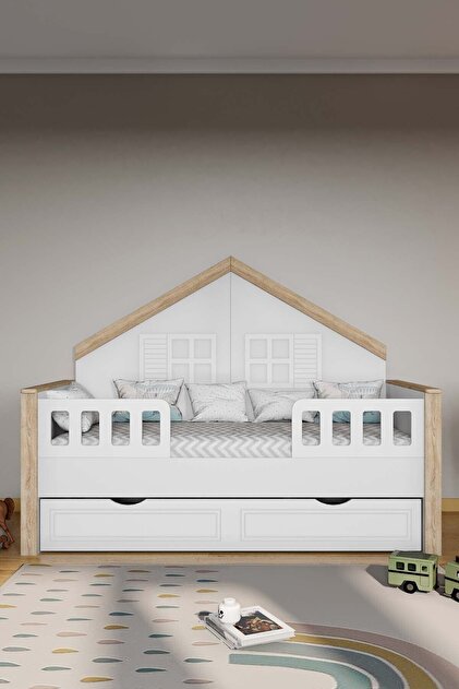 Coala %100 Mdf Malzeme Çocuk Montessori Karyola Yavrulu Sonomo