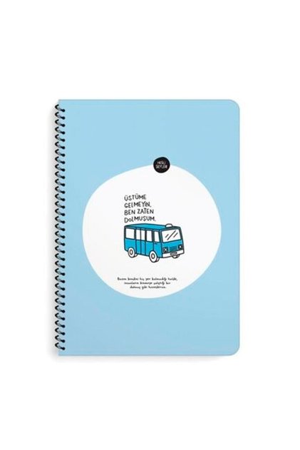 Don'T Come Sharp Color Top I'M Already Full A4 80 Sheets Checkered Spiral Notebook 5005