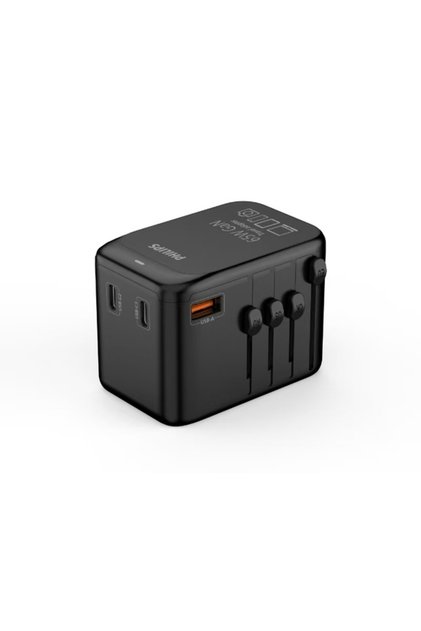 CHP9000BK/62 65W 2xUSB-C, 1xUSB-A Evrensel GaN Şarj Cihazı Siyah