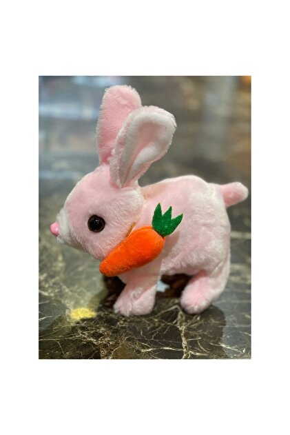 Toys Avm Pembe Renk Işıklı Sesli Zıp Zıp Yürüyen Havuçlu Tavşan