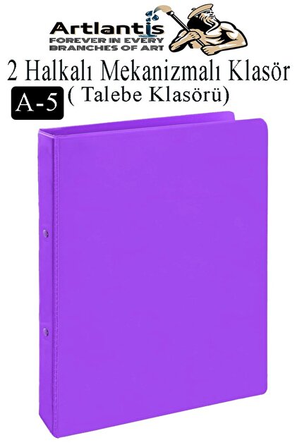 Artlantis 2 Halkalı Klasör 1 Adet A5 PVC Öğrenci ve Ofis Tipi
