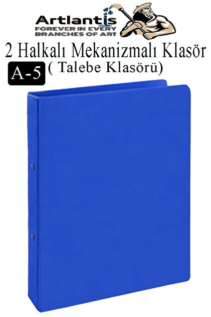 Artlantis 2 Halkalı Klasör 1 Adet A5 PVC Öğrenci ve Ofis Tipi