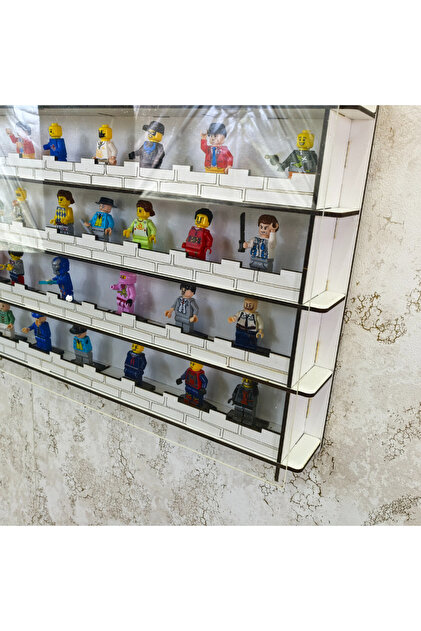 GOOD SIGN 180 MiniFigures Standı,Pleksi Kapak Küçük Minyatür