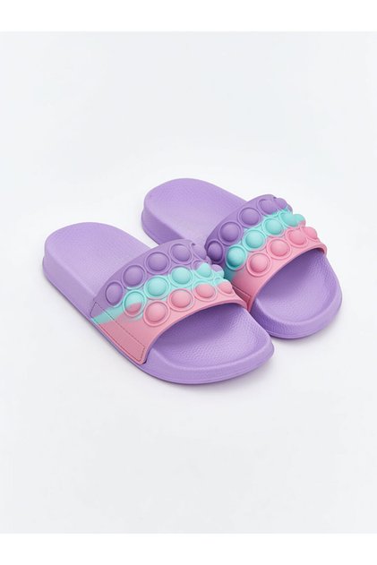 Lcw Steps Lilac Single Strap Pop It Slippers