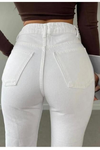 Mom Jean Women's Boyfriend High Waist Power Lycra