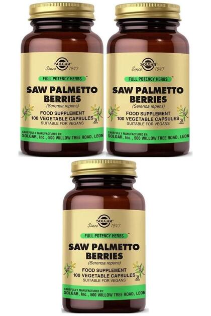 Saw Palmetto Berries 100 Kapsül 3 Adet