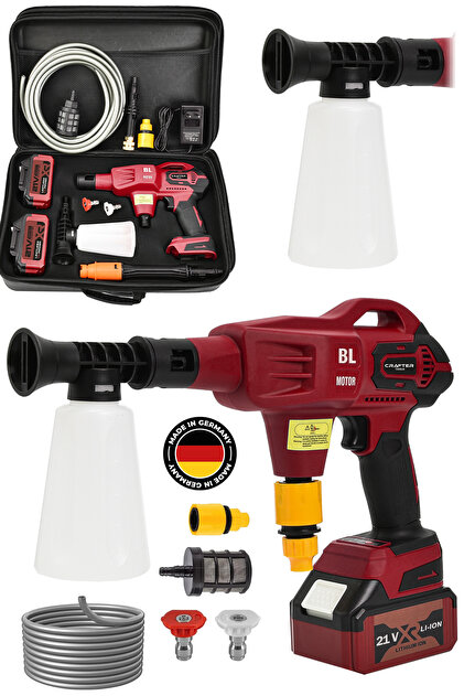 CRAFTERTOOLS 21v Yüksek Basınçlı Kömürsüz Motor Akülü Oto Araba