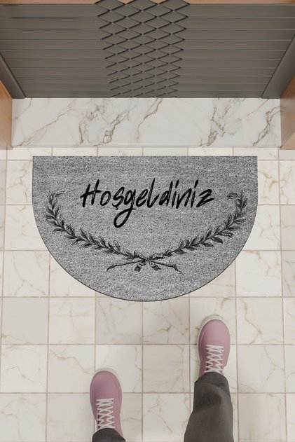Modern Digital Doormat Gray Welcome Doormat - Front Door Mat