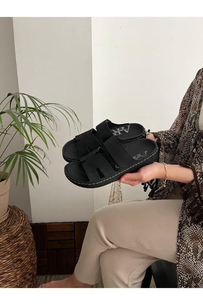 Women's Orthopedic Sole Supported Adjustable Velcro Eliya Hrms Slippers Daily Slippers