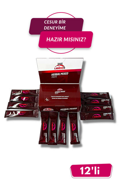 LİBİDOS bitkisel pekmez karışımı macun 12 Adet *10 gram 120 gr