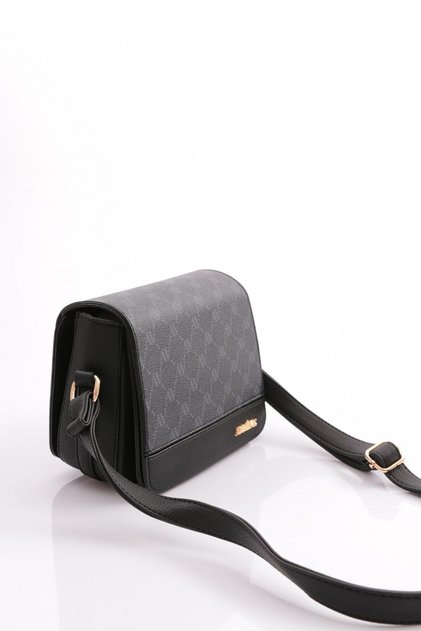 Daily Useful Covered Dotted Women's Shoulder Bag Black