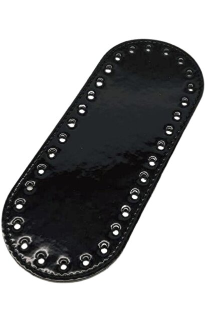 Angel Bag Accessory Faux Leather Black Patent Leather 20X8 cm Oval Bag Base