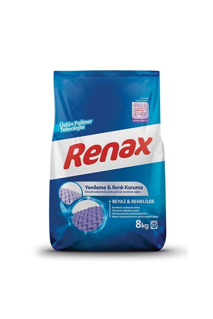 Toz Çamaşır Makinesi Deterjanı 8 Kg Renkli ve Beyazlar