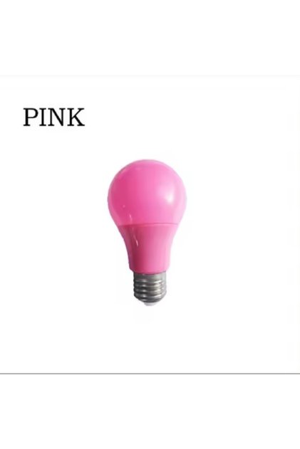 10w Pembe Renk E27 Duylu A60 E Enerji Tüketimi Led Ampul Boy 113mm Genişlik 60mm dir.