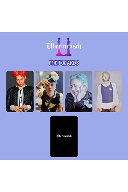 G-DRAGON Ubermensch 5点セット Kpop Dünyasi G-DRAGON '' Übermensch '' Photocards Set 1 - Fiyatı