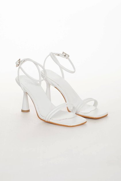 Women's Summer Heeled Shoes White