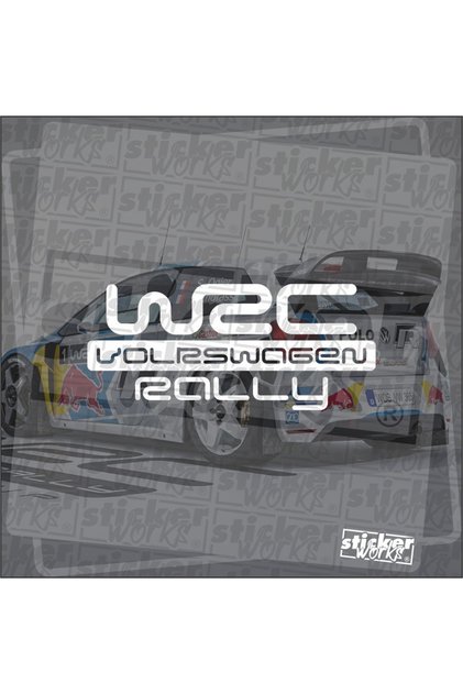 ملصق رالي Wrc Volksawagen