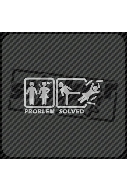 Problem Solved Sticker