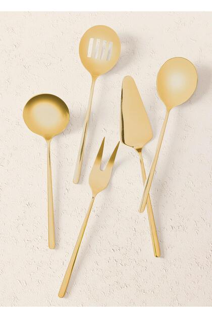Giallo Service Set Gold 5 Pieces
