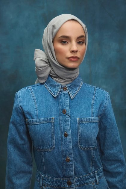 Bamboo Scarf - Silver