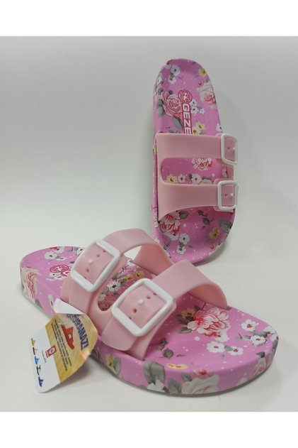 Anatomical Sole Anti-Slip Plastic Adjustable Double Buckle Women's Slippers