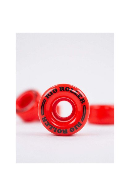 Rio Coaster Roller Skates Wheels - Red 58mm, Set of 4