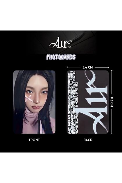 Kpop Dünyasi ITZY Yeji '' AIR '' Photocards Set A - Fiyatı, Yorumları