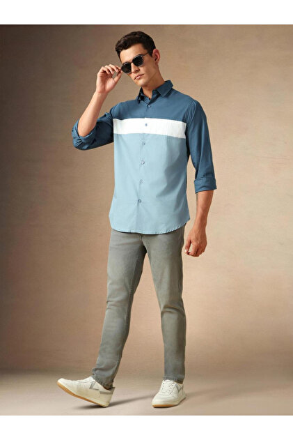 Striped Button Down Casual Shirt