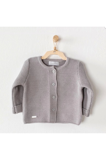 Unisex Bebek Örme Ceket Yumuşak ve Şık Örgü Bebek Ceketi