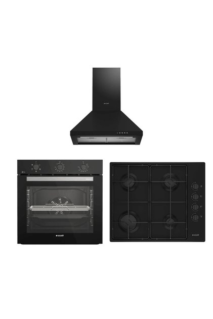 Siyah Ankastre Set 2 (AFC 231 S - OMD D 611 ES - P 27 YS)