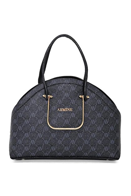 Modern Dotted Handbag Black Practical Bag