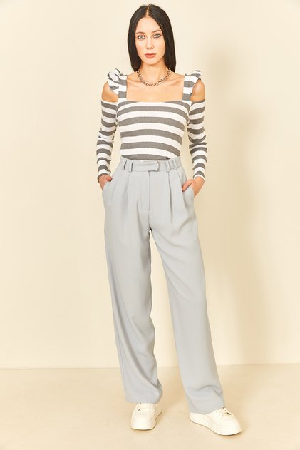 Smoked White Camisole Ruffled Sleeve Body