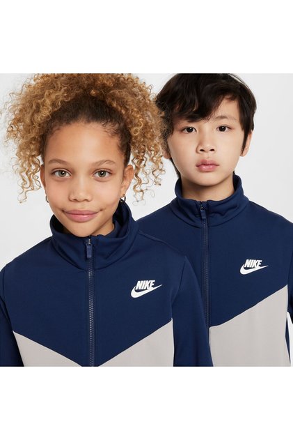 K nsw tracksuit poly fz hbr - midnightnavycollegrey(white)