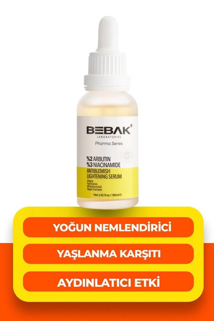 Pharma Cilt Tonu Eşitleyici, Aydınlatıcı Arbutin Serumu %2 Arbutin %3 Niacinamide Serum 30ml