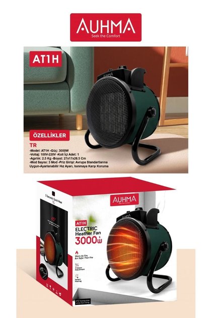 3000W Fanlı Isıtıcı | Yüksek Performanslı ve Taşınabilir Isıtma Çözümü