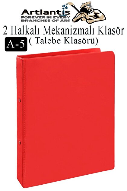 Artlantis 2 Halkalı Klasör 1 Adet A5 PVC Öğrenci ve Ofis Tipi