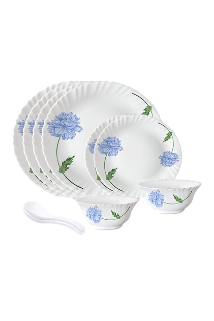 10 Pieces Opalware Dinner Set | Microwave, Dishwasher Safe & Freezer Safe