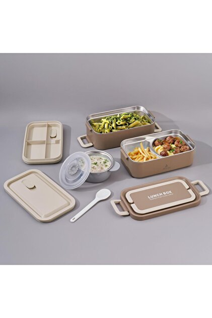 Aryıldız Bento Lunch Box Haki 2000 ml Sosluk - Fiyatı, Yorumları