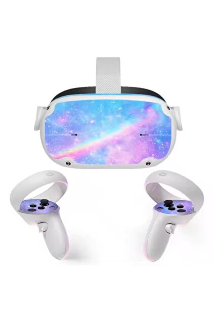 Konsol İstasyonu Oculus Meta Quest 2 Sticker Galaksi Temalı
