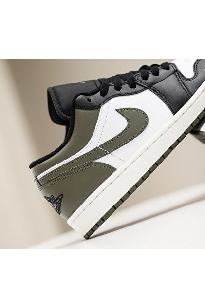 Nike AİR JORDAN 1 LOW MEDİUM OLİVE-553558-092-SPORTXOUTLET