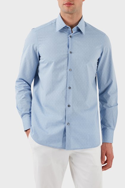 100% Cotton Regular Fit Buttoned Long Sleeve Shirt Men's Shirt