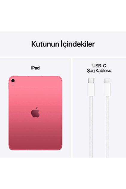 Apple iPad (A16) Wi-Fi + Cellular 512GB MD7T4TU/A - Pembe - Fiyatı